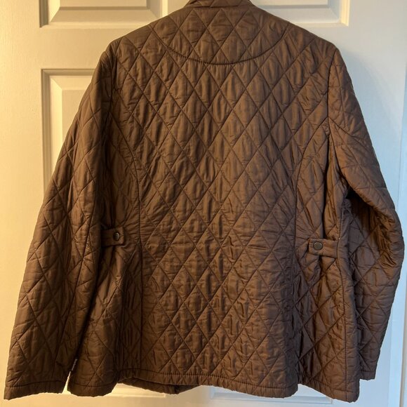 SOLD -Barbour quilted brown jacket (ladies) - Picture 3 of 3